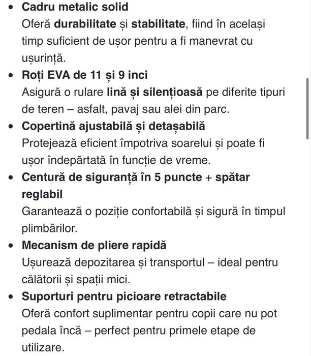 Tricicleta ultrapliabila 7 in 1 Comfo Max