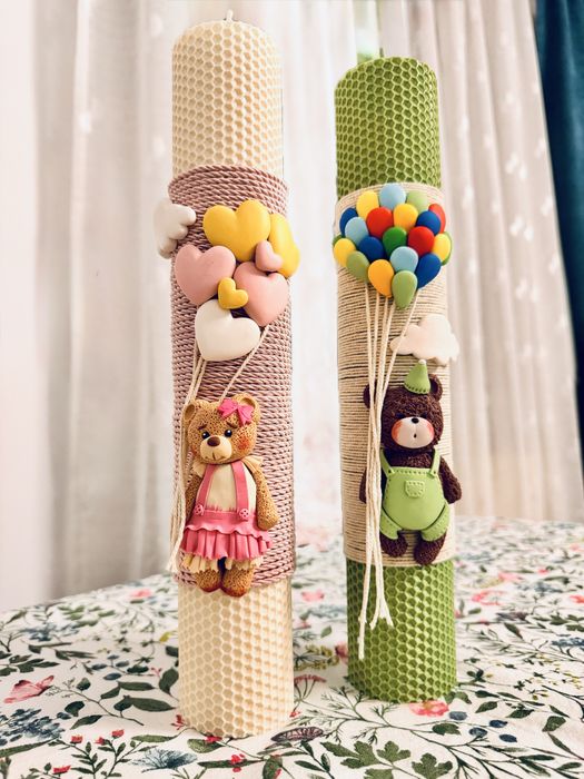 Lumanari personalizate botez