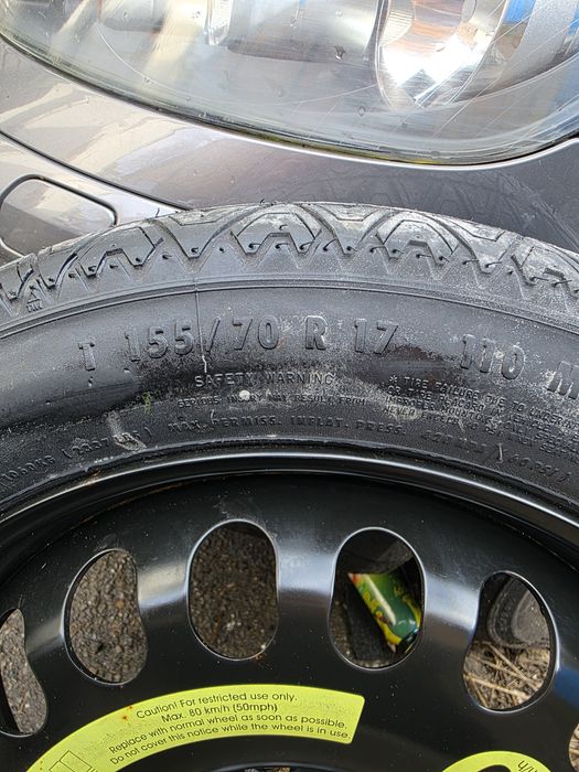 Резервна гума патерица за е класа R 17