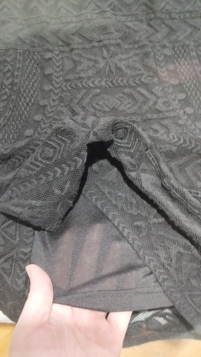 Черна дантелена рокля isabela Merant & HM