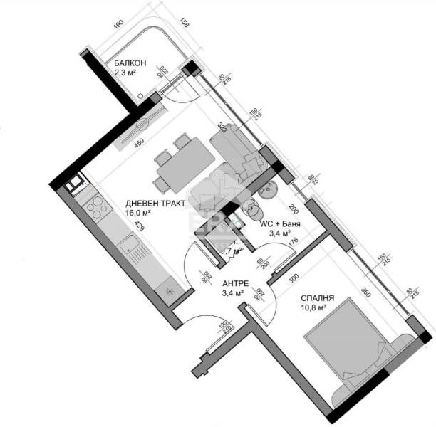 Продава се Двустаен апартамент в Варна, Владислав Варненчик - 52 кв.м за 760 €/кв.м - Снимка #11