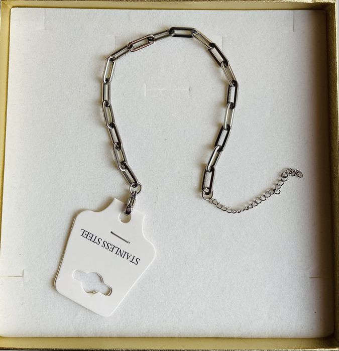 Brarara argintie din otel inoxidabil