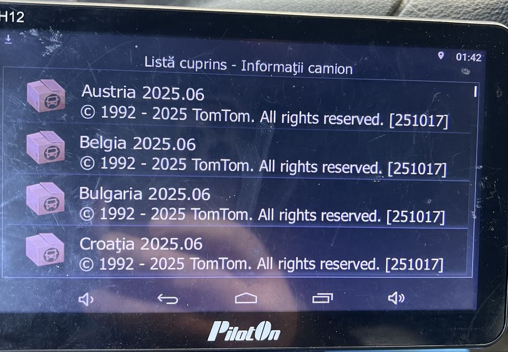 Actualizari GPS camion IGO  TomTom si android tabletă