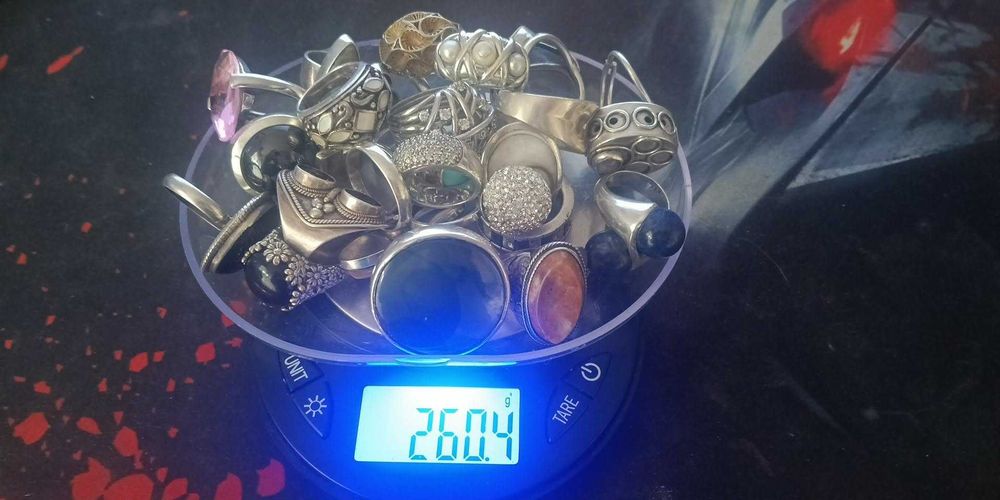 Lot inele argint 925 260,4 gr