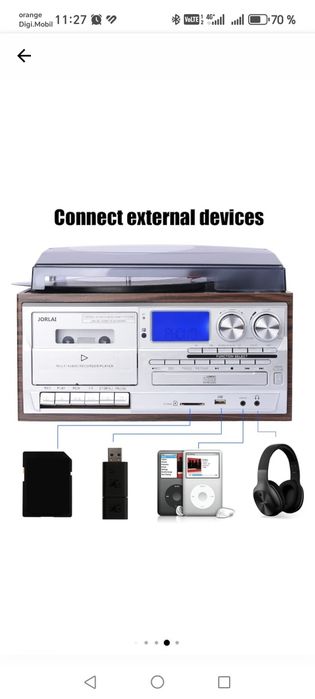 Vând pick up stereo 8 în 1