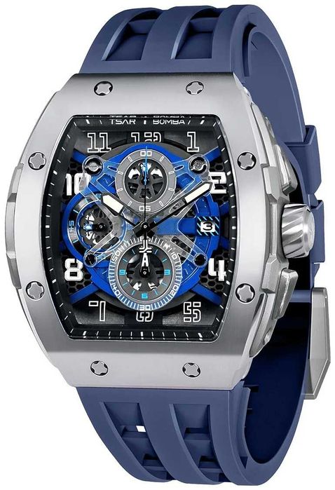 Нов часовник TSAR BOMBA Blue Majesty Edition TB8211BS - гаранция