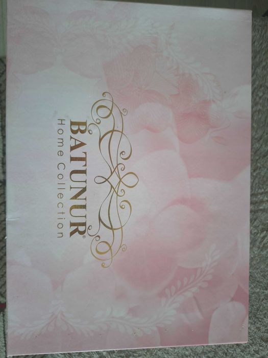 Lenjerie pat 100% bumbac, premium, brodata