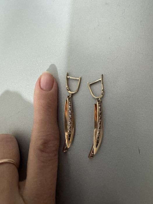 Золотые серьги 585 проба