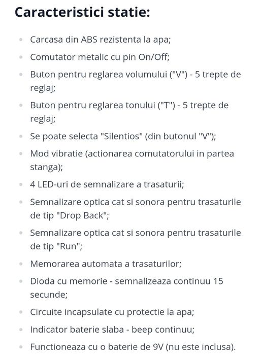 Senzori / avertizori și stație pescuit Delphin Coder 3+1