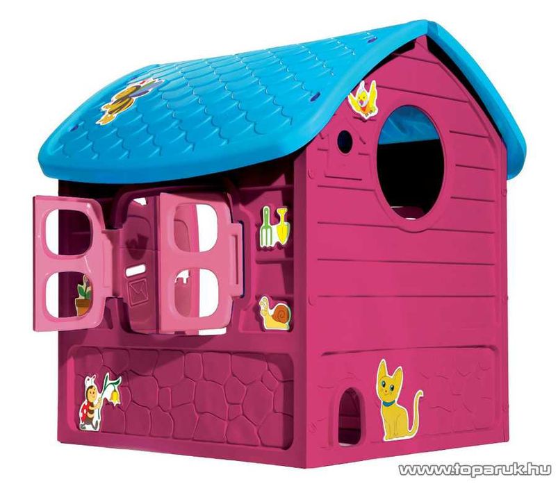 Casuta de joaca pentru copii Dohany albastra/verde/roz