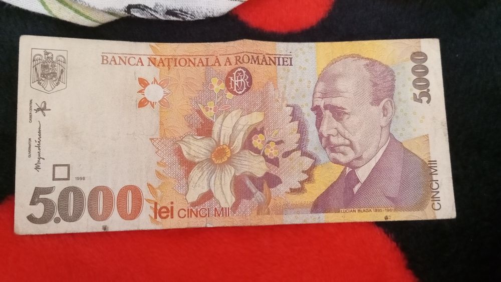 Bancnotă 5000 lei vechi