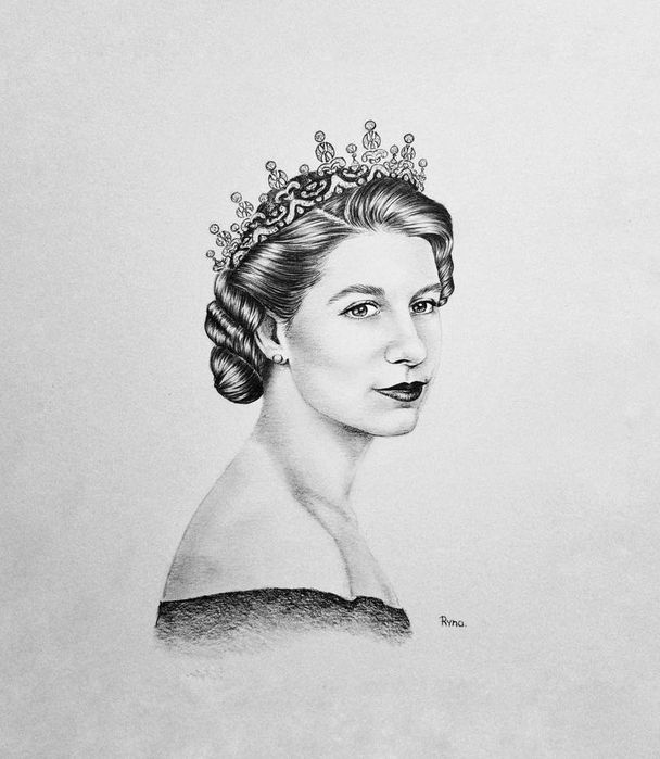 Portret in creion după fotografie