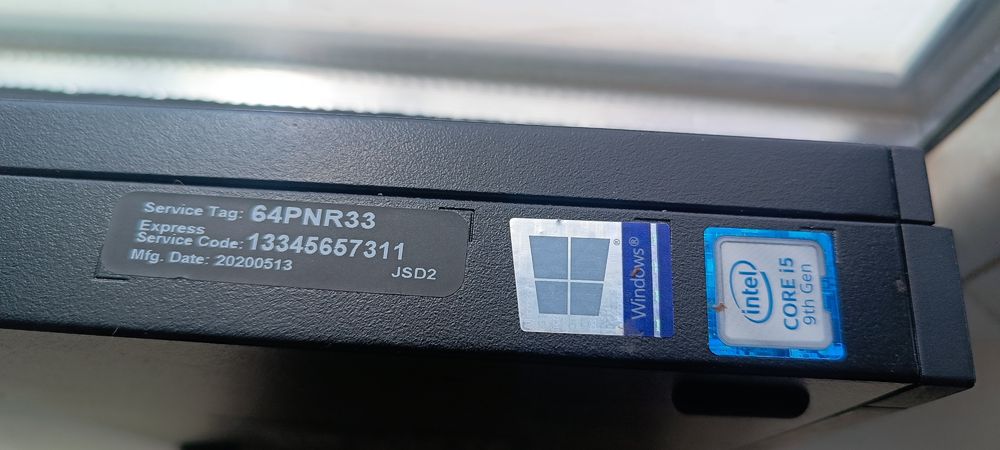 Dell OptiPlex 7070 Micro  Intel(R) Core(TM) i5-9600T CPU @ 2.30GHz-3200GHx(792 MHz) 8GB DDR4 256GB SATA III SSD       15 - Броя