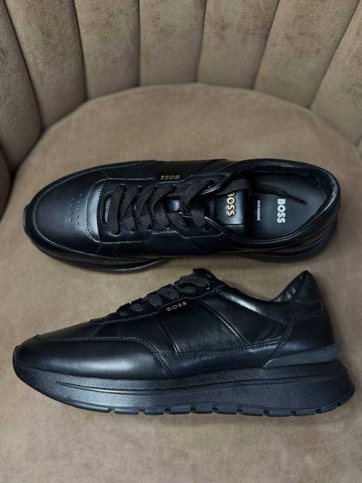 BOSS мужские кожаные кроссовки РАЗМЕР 42,43,44