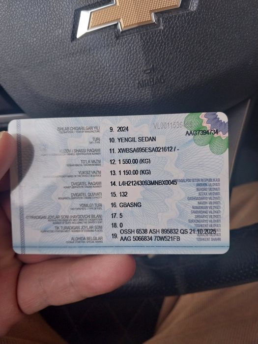 2024 onix avtamat ltz kraska toza prabeg 29200 4 pakaleni prapan