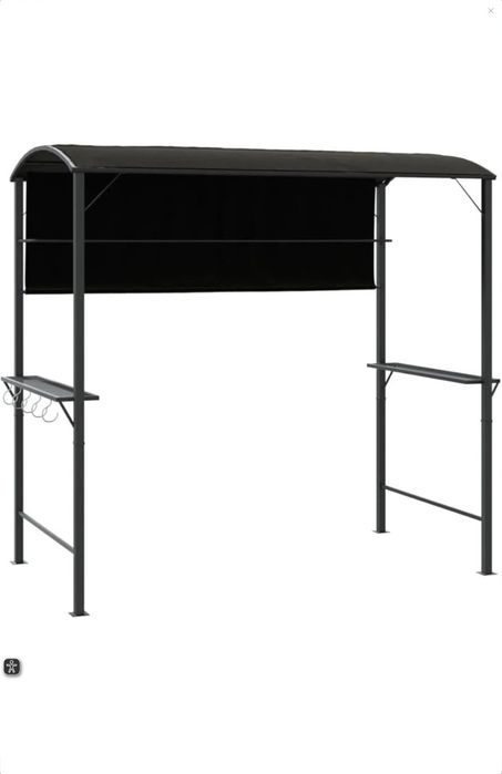 Foișor cu acoperiș 220x110x200 cm antracit