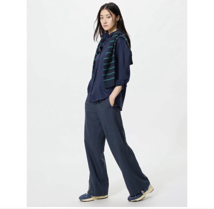 uniqlo лен брюки
