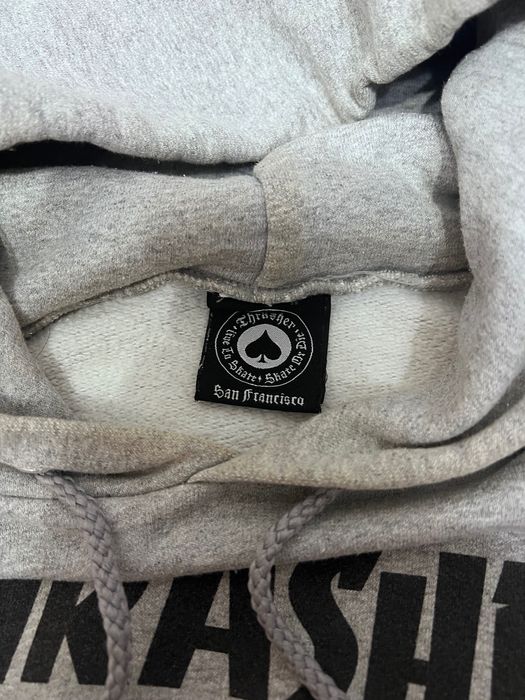 Худи Thrasher серое