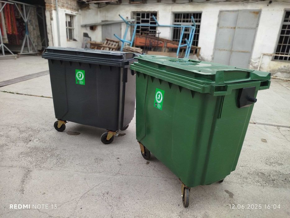 Мусорные баки и урны. Контейнеры для мусора. От 120 до 1100 литра