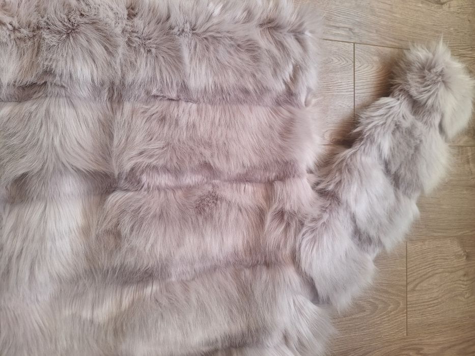 Дамско палто с косъм