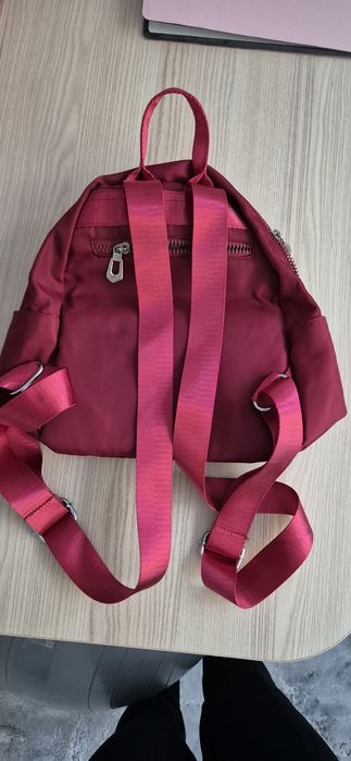 Geanta vișinie din fâș