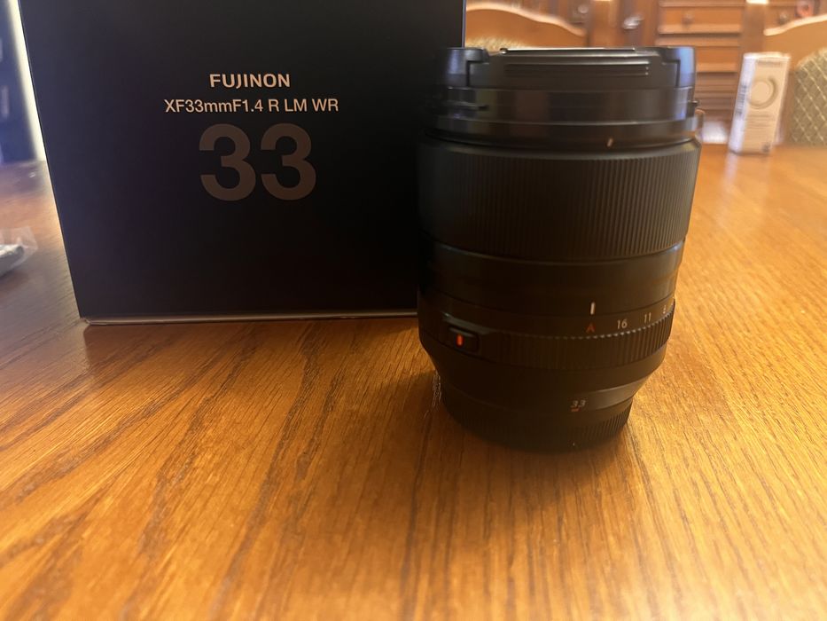 Fujinon XF33mmF1.4 R LM WR obiectiv premium, stare impecabilă.