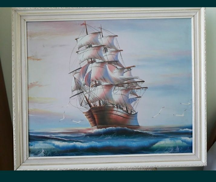 Картина  "Парусник" (морская тема)