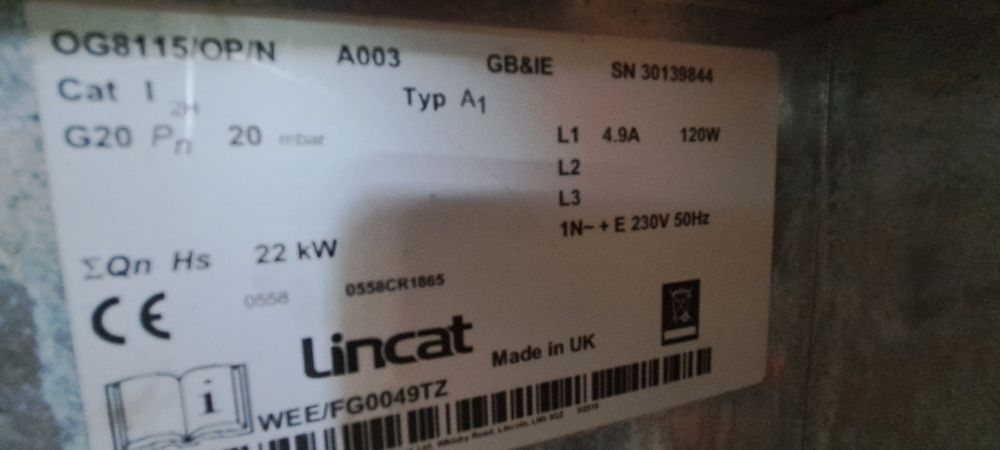 Фритюрник професионален LINCAT VORTECH  газ