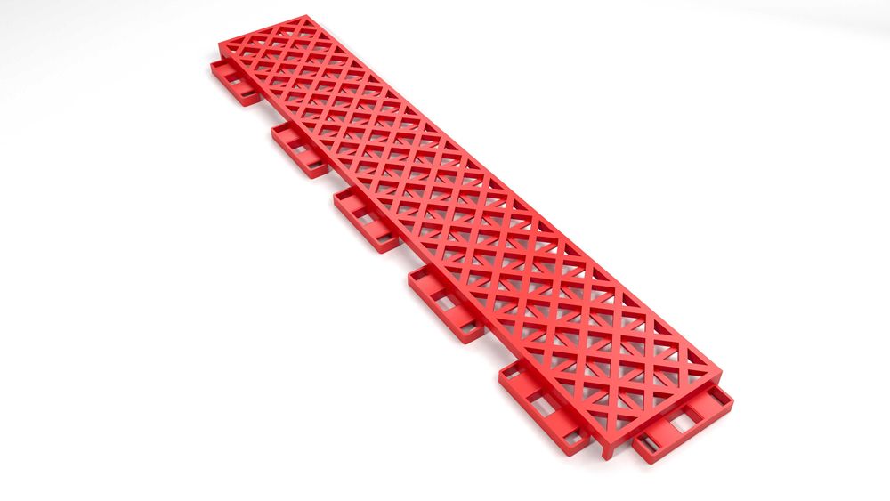 Модульное напольное покрытие, резиновый коврик, 300х300х12 мм