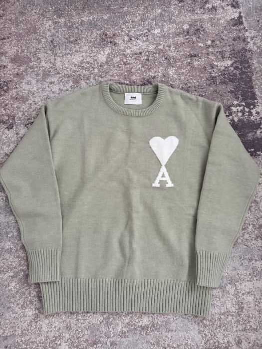 Pulover Ami verde lana