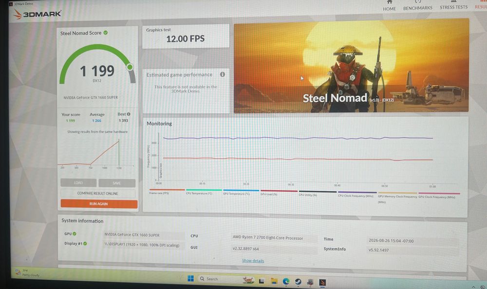 Pc-Gaming ryzen 7-2700 16gb-3200mhz 1660super DDR6