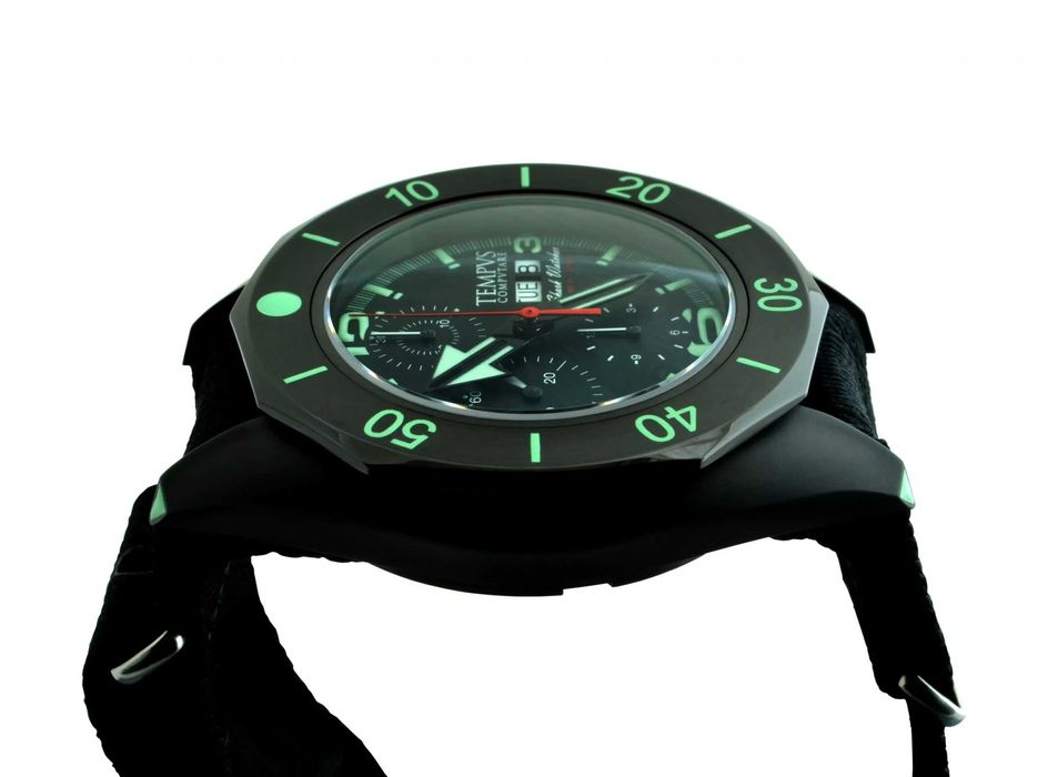 НОВ - TEMPVS COMPVTARE Shark Watcher 47 mm Black