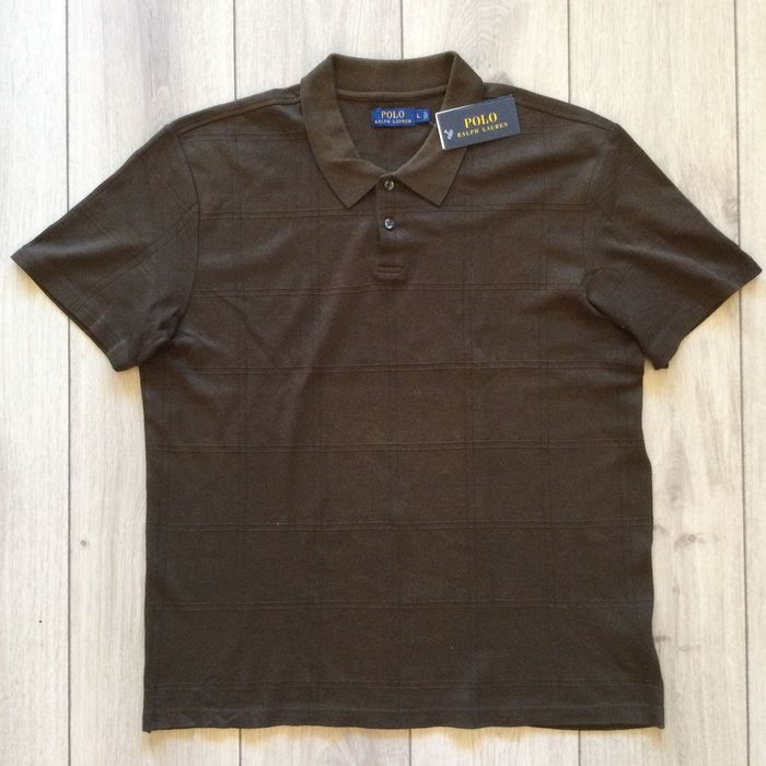 НОВА кафява поло тениска с яка POLO RALPH LAUREN размер L от САЩ