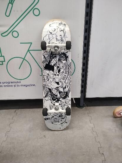 Skateboard Mid500 Tatoo - produs resigilat - (SecondHand) Decathlon
