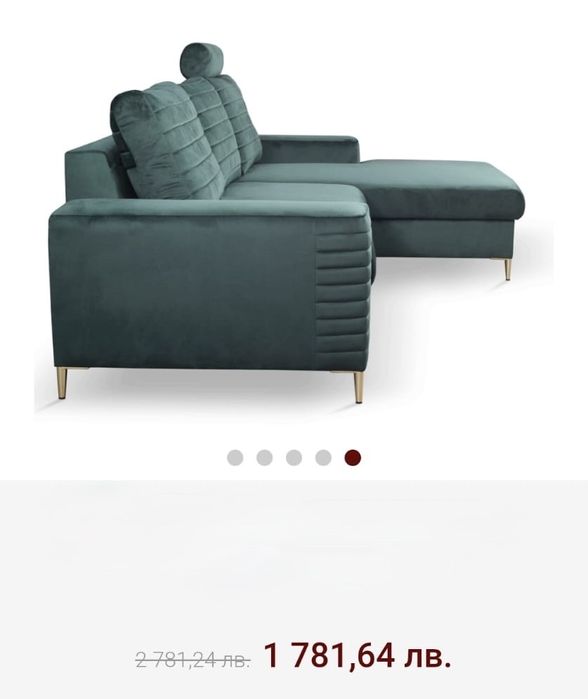 Ъглов диван ЧИСТО НОВ*