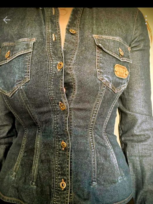 Camasa dama Dolce & Gabbana D&G denim, slim fit, originala, marime M