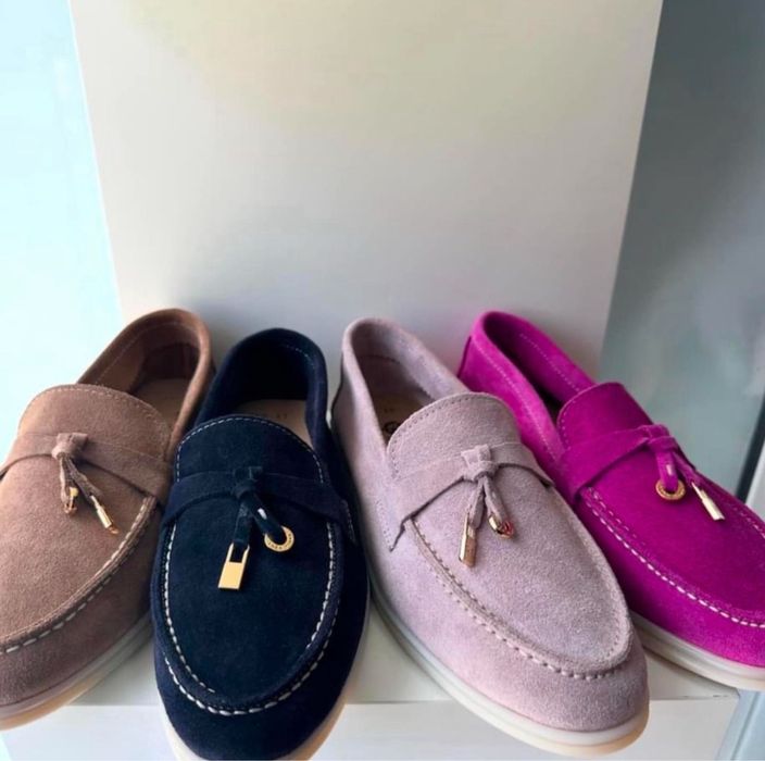 Мокасини Loro естествена кожа