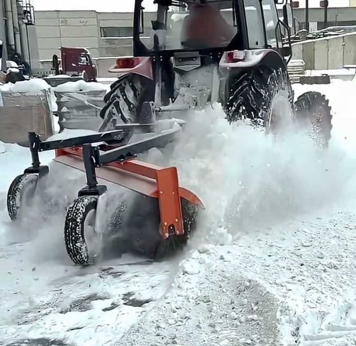 Коммунальная дорожная щетка для уборки СНЕГА МУСОРА и ЛИСТЬЕВ