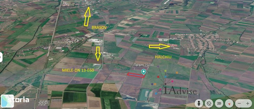 Teren agricol 35.000 mp în extravilan, Halchiu - ideal pentru investiț