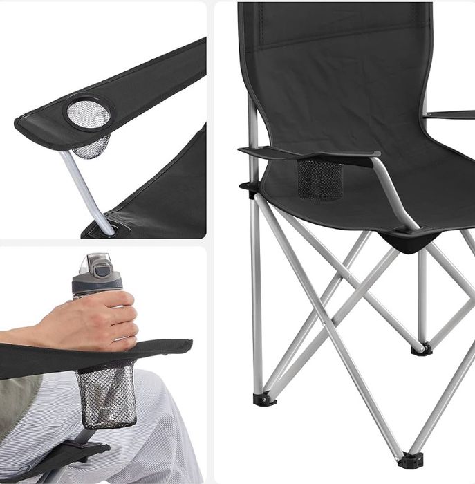 Комплект от 2 сгъваеми къмпинг стола