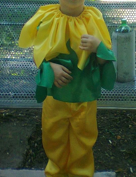 Costum carnaval copii,FLOAREA SOARELUI,110-115cm,vanzare