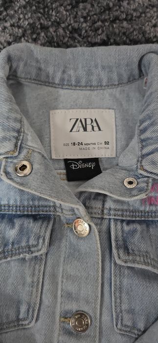 Geacă denim ZARA x Disney Minnie Mouse – 18-24 luni / 92 cm – adorabil