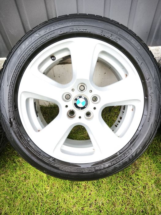 Set jante aliaj BMW 17 e60 e61 e90 cu anvelope pe vara 225 50 17
