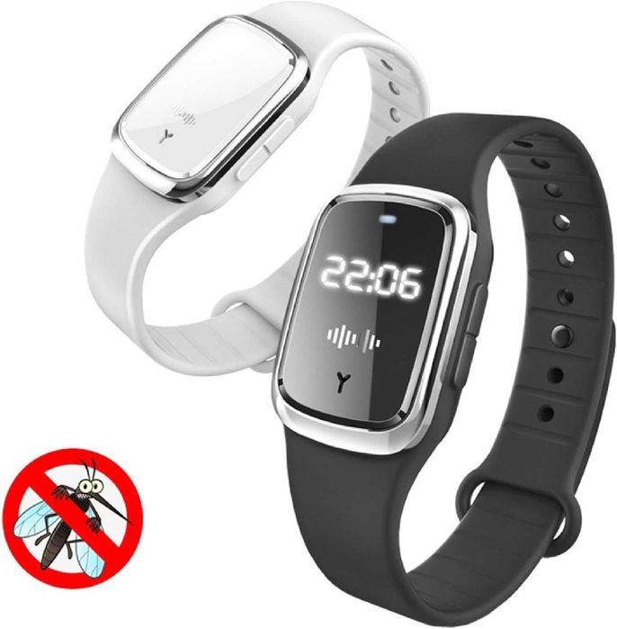 Гривна против комари с часовник M2 -ултразвуков репелент