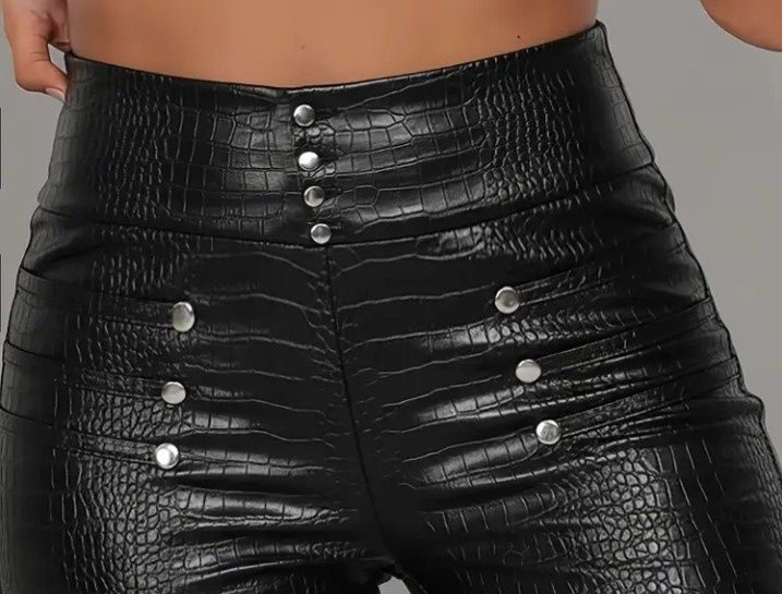 Colanți import Italia, accesorii metalice argintii, model snake
