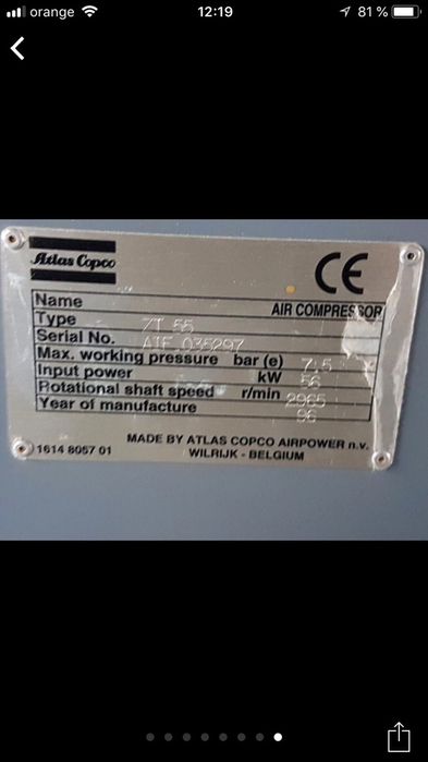 Compresoare Atlas Copco 18 kw si 56kw