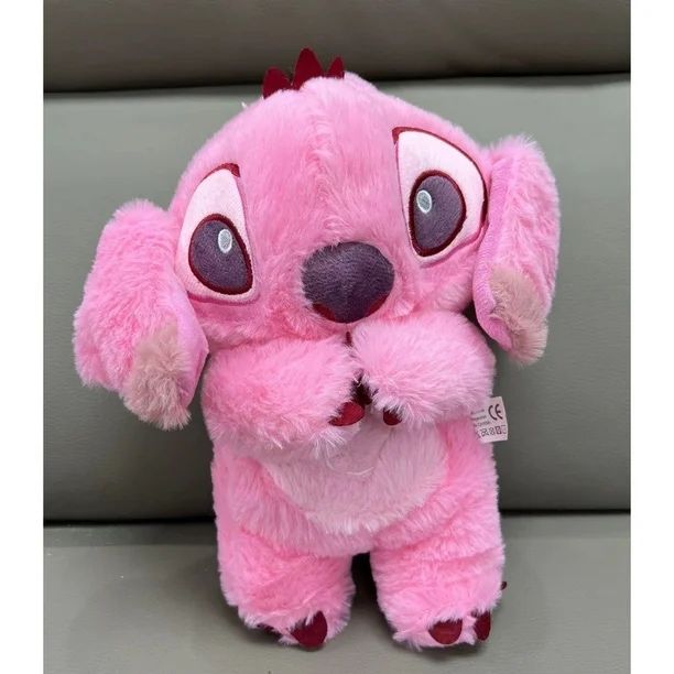 Jucarie de plus, din Lilo & Stitch, roz, respira si ii bate inima