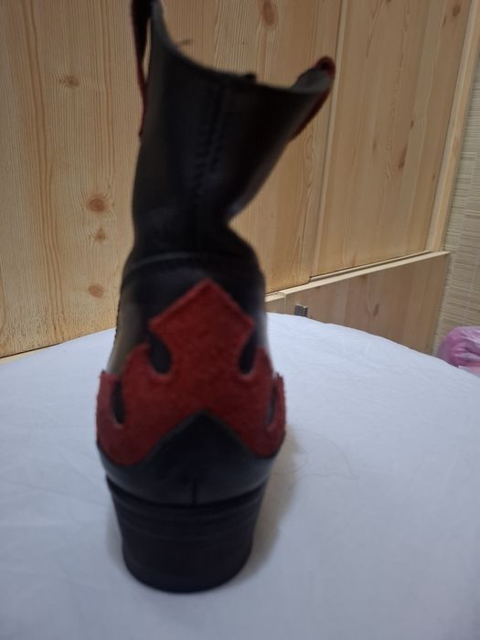 Сапоги кожаные утеплённые