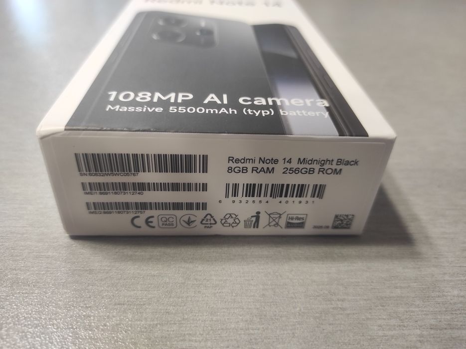 Xiaomi Redmi Note 14 4G 256 GB 8 GB RAM Black
