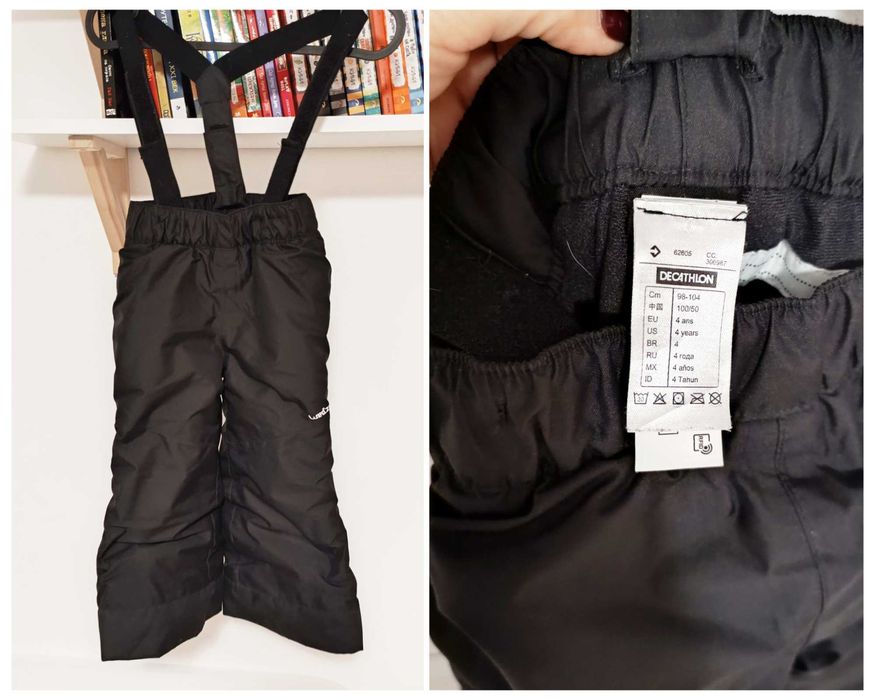 Непромокаем ски панталон / гащеризон, Wed'ze, размер 98-104 см, 4 г.